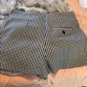 Express gingham shorts